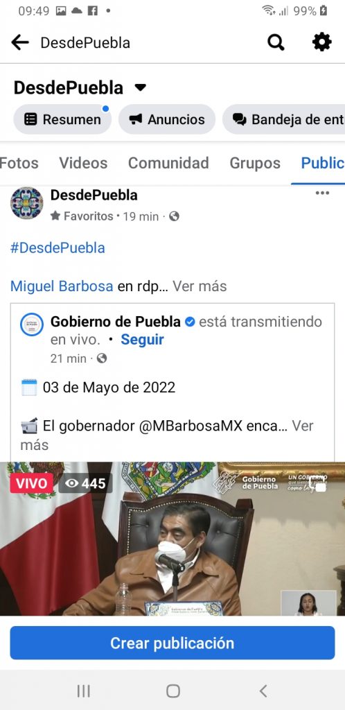 No intervendré en la elección del 2024, pero mis candidatos serán los de Morena: Miguel Barbosa Huerta