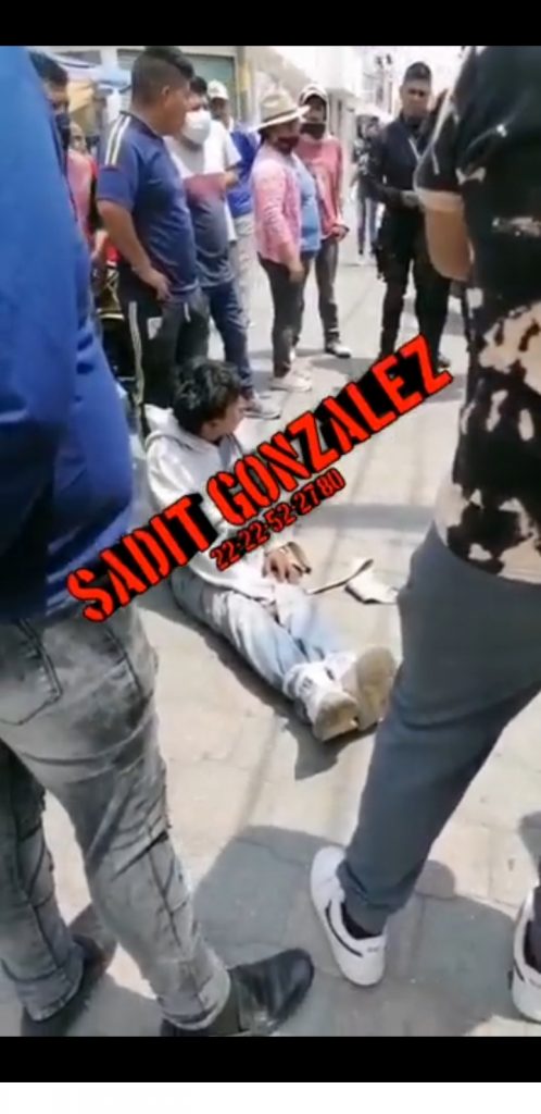 Video desde Puebla: Vecinos vigilantes de Amozoc atraparon a ratero