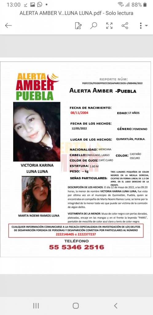 Alerta Amber por dos mujeres sin localizar