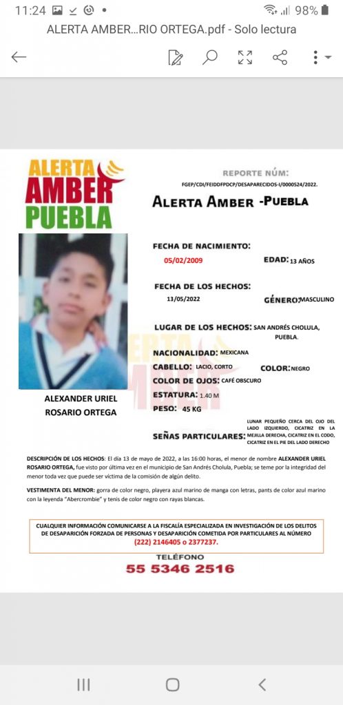 Alertas Amber: No localizan a jovencita de 17 años y a niño de 13