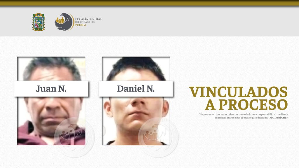 Padre e hijo vinculados a proceso por homicidio en Tehuacán