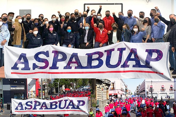 Ideales del 1 de mayo permiten a la ASPABUAP defender derechos laborales de universitarios a través del Contrato Colectivo de Trabajo