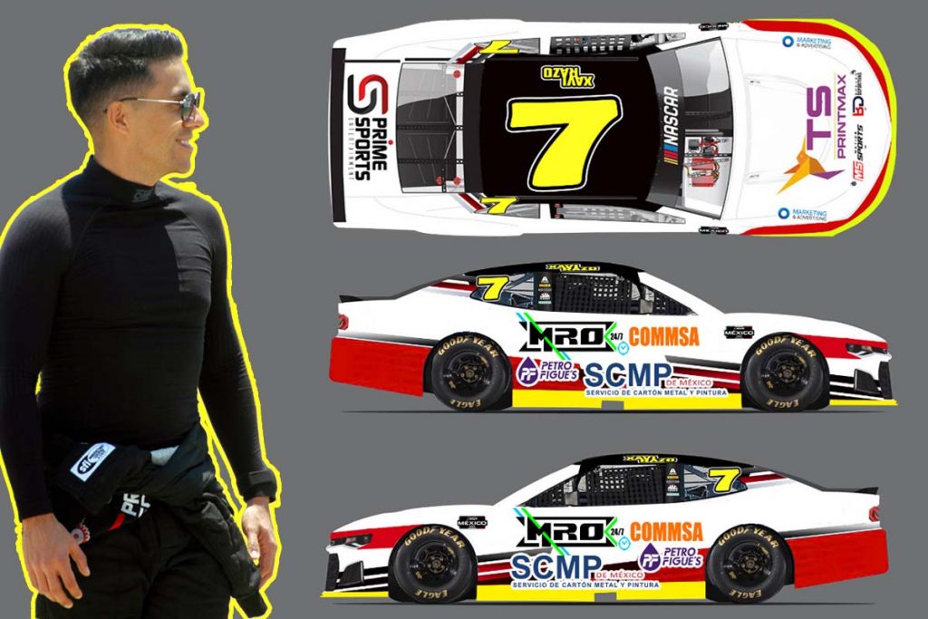 Xavi Razo va por las primeras posiciones en NASCAR México