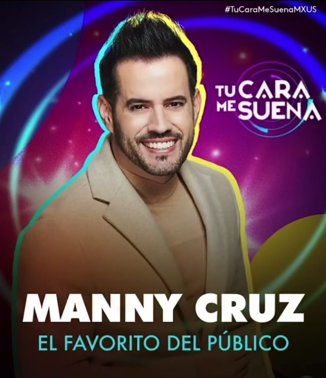 Manny Cruz se lleva los honores como el Favorito del Público de Estados Unidos en Tu Cara Me Suena