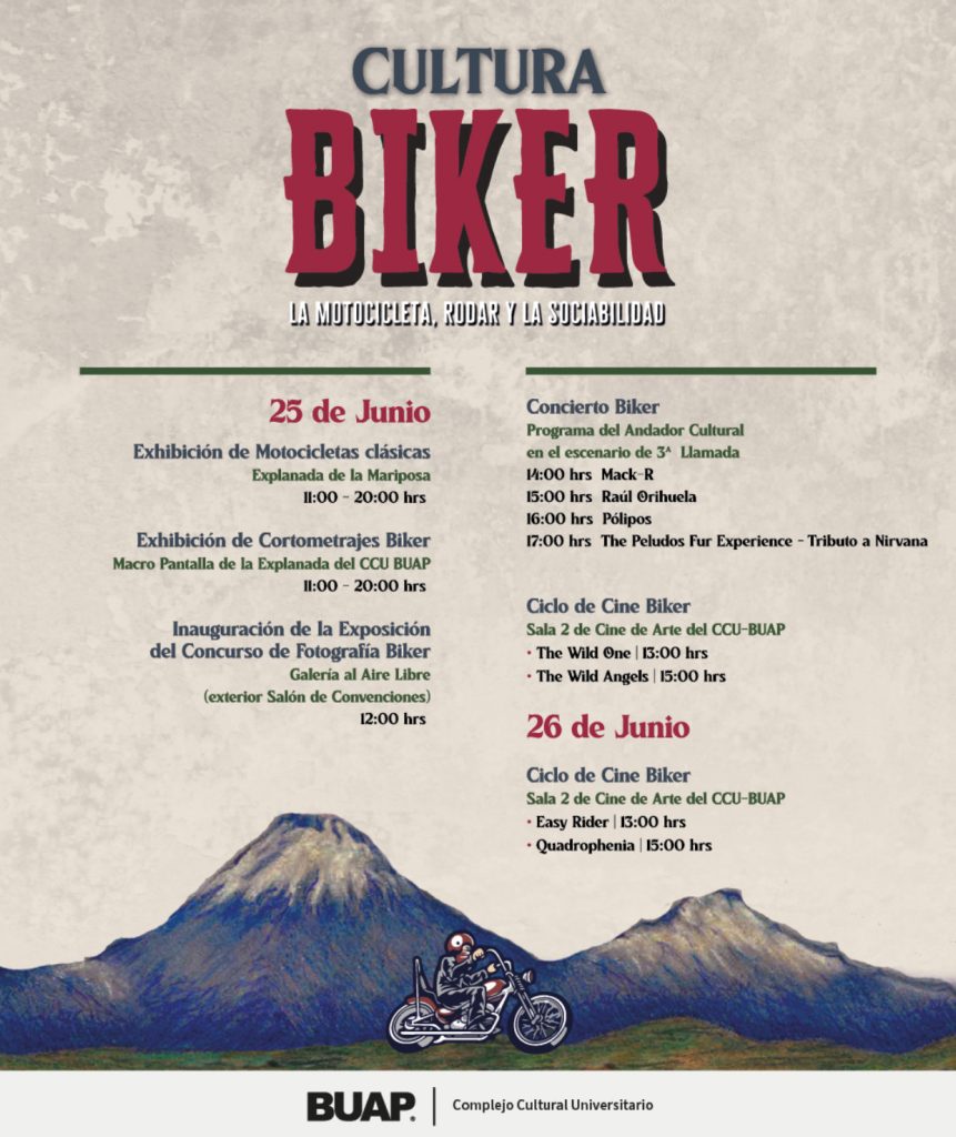 El CCU de la BUAP será sede del encuentro Biker