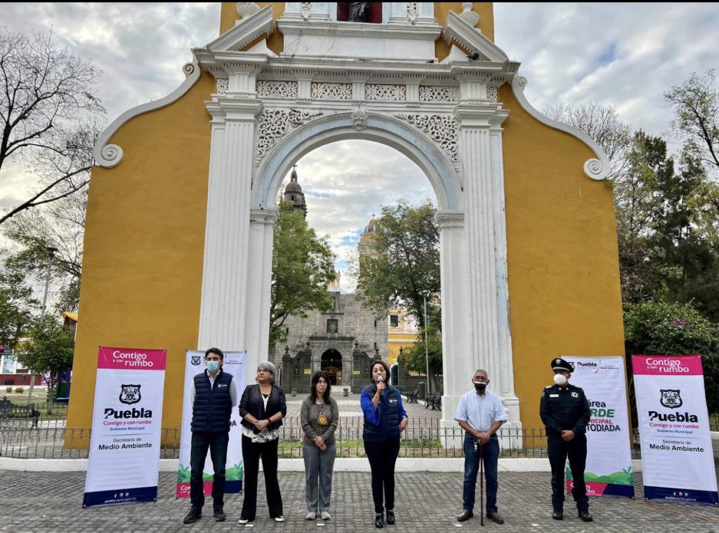 Parque de Santiago se suma a las áreas verdes intervenidas por el Ayuntamiento de Puebla