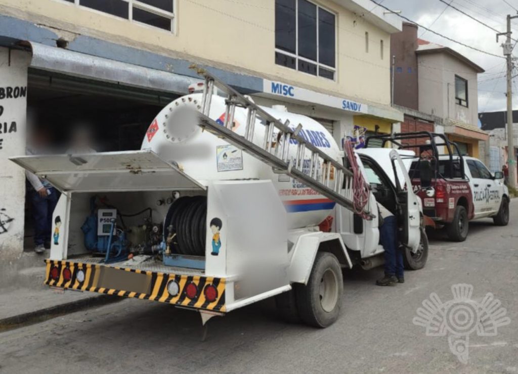 Detiene Policía Estatal a persona en posesión presuntamente ilegal de gas L.P.