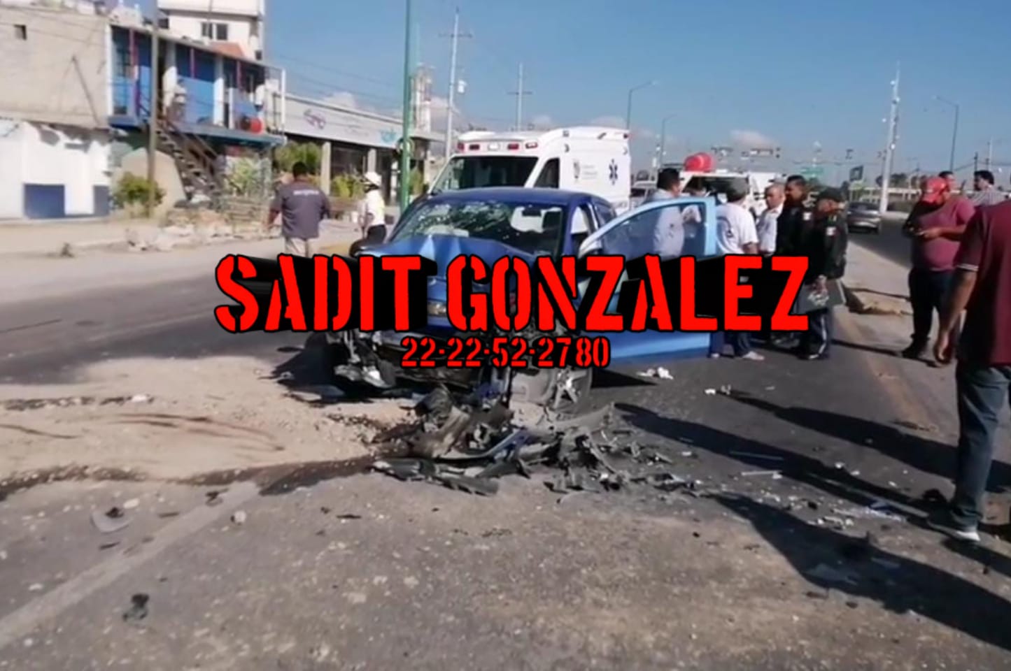 Brutal choque en San Lorenzo Teotipilco Tehuacán.