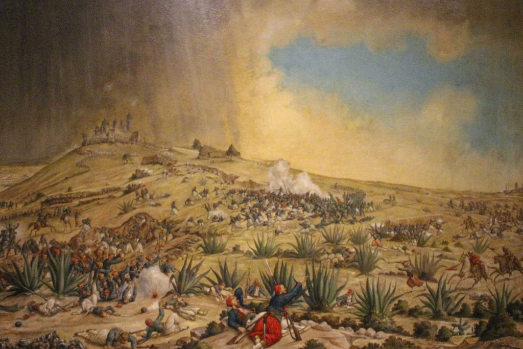 Exhibe Cultura obra del Museo Nacional Castillo de Chapultepec referente al 5 de Mayo