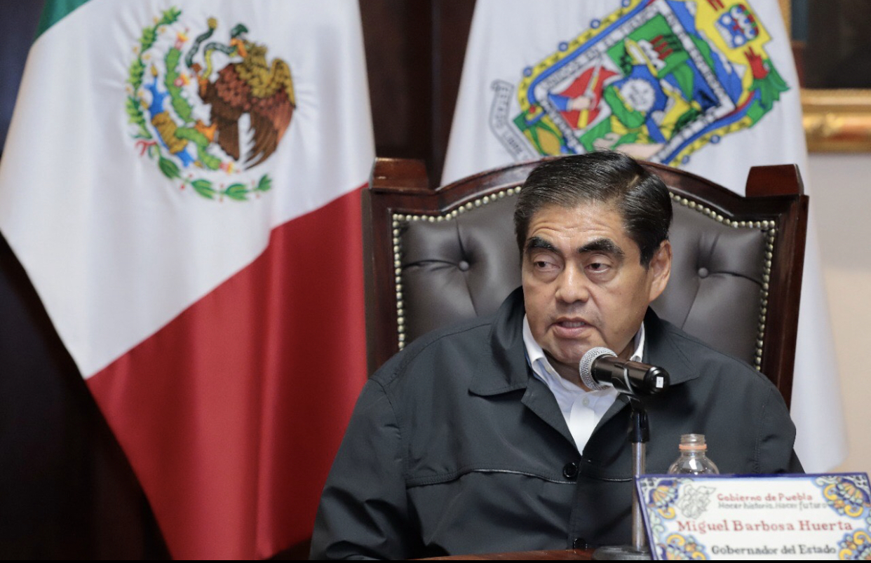 Video desde Puebla: Detención de “El Fede” no detuvo los actos de extorsión, admitió Miguel Barbosa