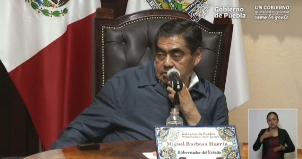 Miguel Barbosa deja en claro que ningún violentador puede ser servidor público, tras las acusaciones contra Michel Chaín