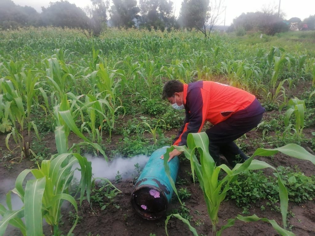 Previenen fuga de gas en Acuitlapilco, Tlaxcala