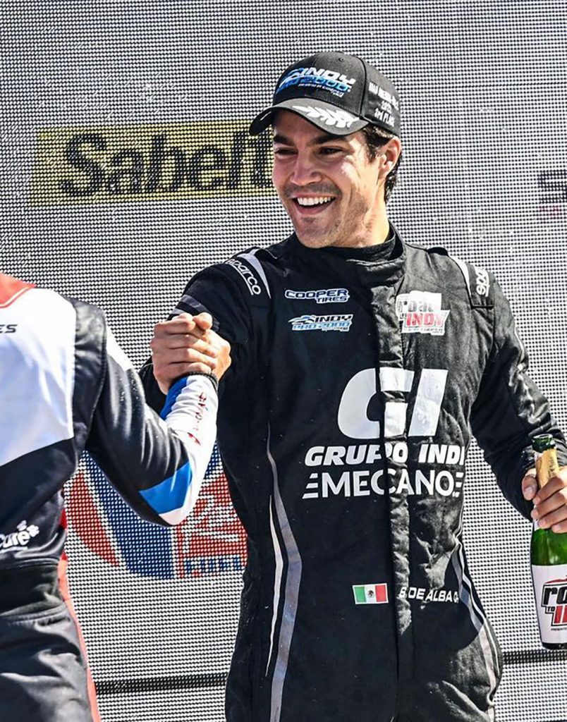 Salvador de Alba Jr. sumó un nuevo podio de Indy Pro 2000 en Road America
