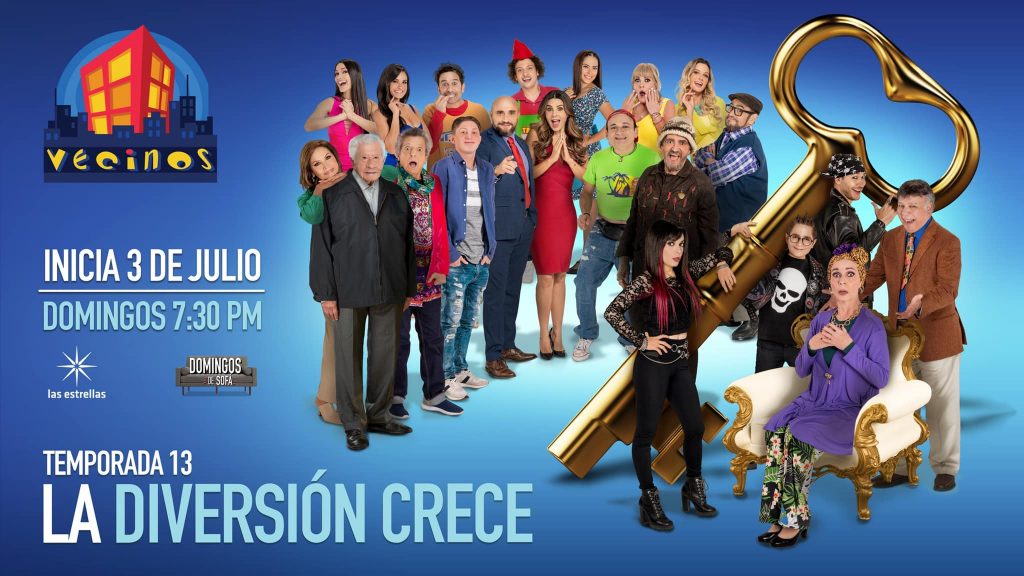 -El próximo domingo 13 de julio es el estreno de la 13a temporada de “Vecinos”: La Diversión Crece