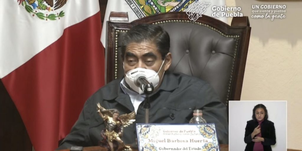 Video desde Puebla: Gobernador Barbosa confirmó que se identificó tanto al herido como a sicarios del centro de vacunación