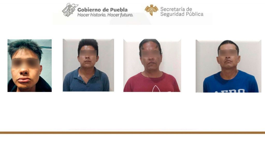 En posesión de aparente droga, Policía Estatal detiene a cuatro personas