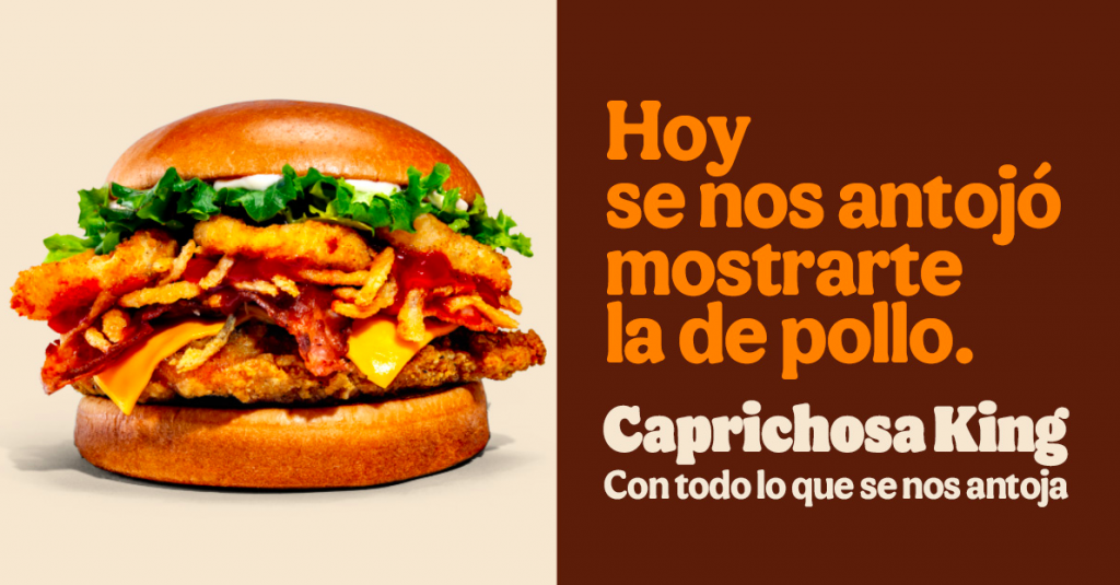 Burger King® lanza en México por tiempo limitado la hamburguesa más caprichosa de su menú