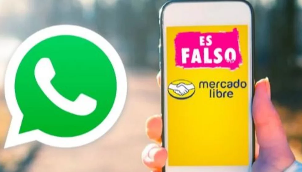 Falso sorteo de productos devueltos de Mercado Libre circula en WhatsApp