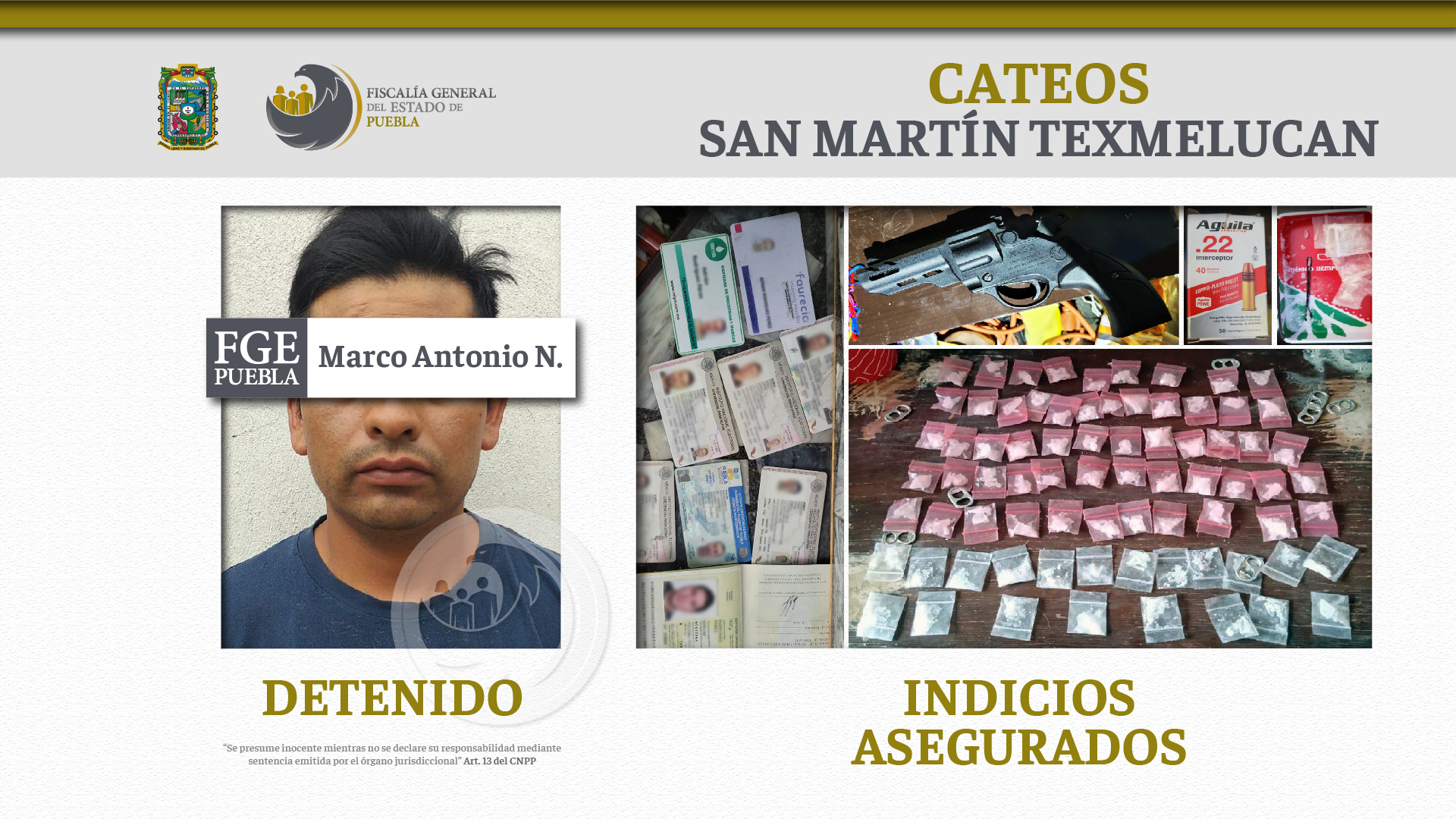 En San Martín, FGE aseguró más de 140 dosis de droga y 7 vehículos