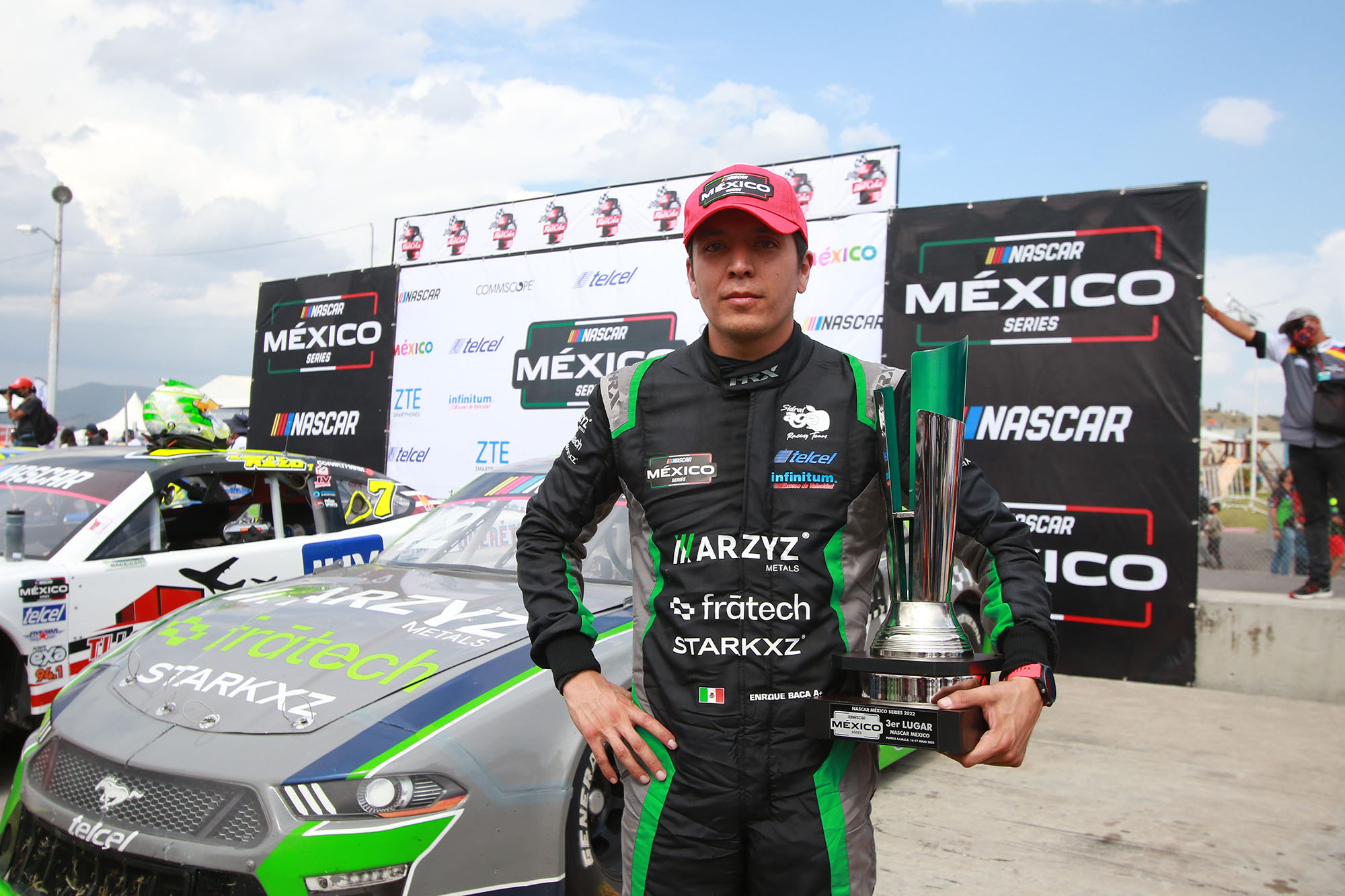 La Escudería MARZAL Arzyz-Fratech-Starkxz consiguió su primer podio de NASCAR México Series con Enrique Baca