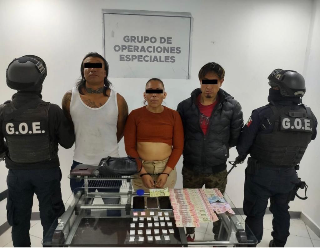 Detienen a 3 narcomenudistas en Chignahuapan