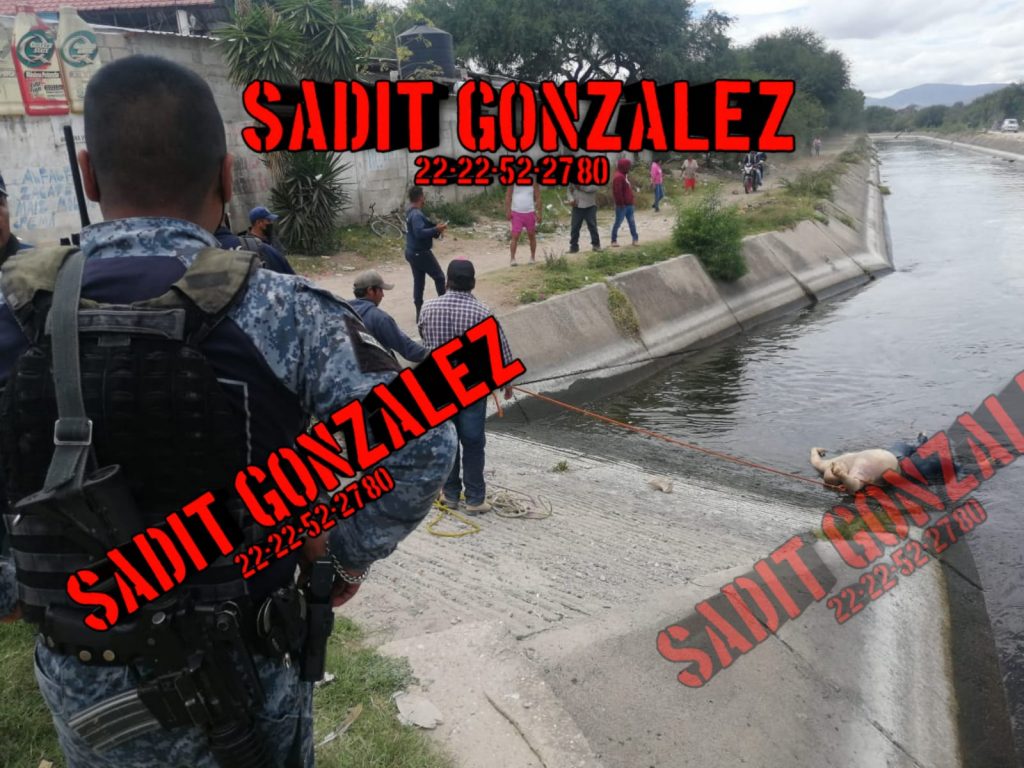 Habrían encontrado cadáver de hombre caído en el canal de Valsequillo