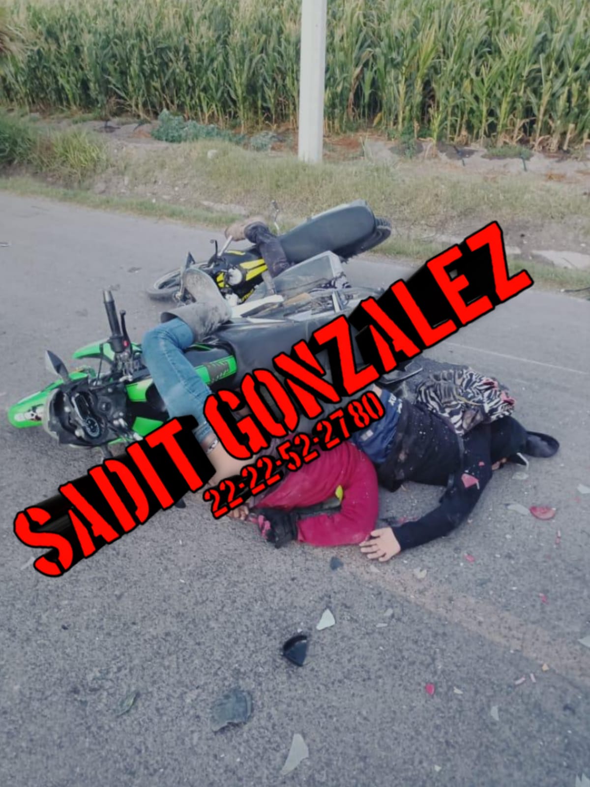 Accidente de dos motocicletas y  camioneta deja 3 muertos en Tepanco de López