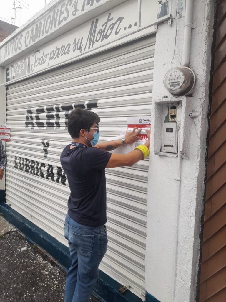 Ayuntamiento de Puebla realizó operativo en la 46 poniente