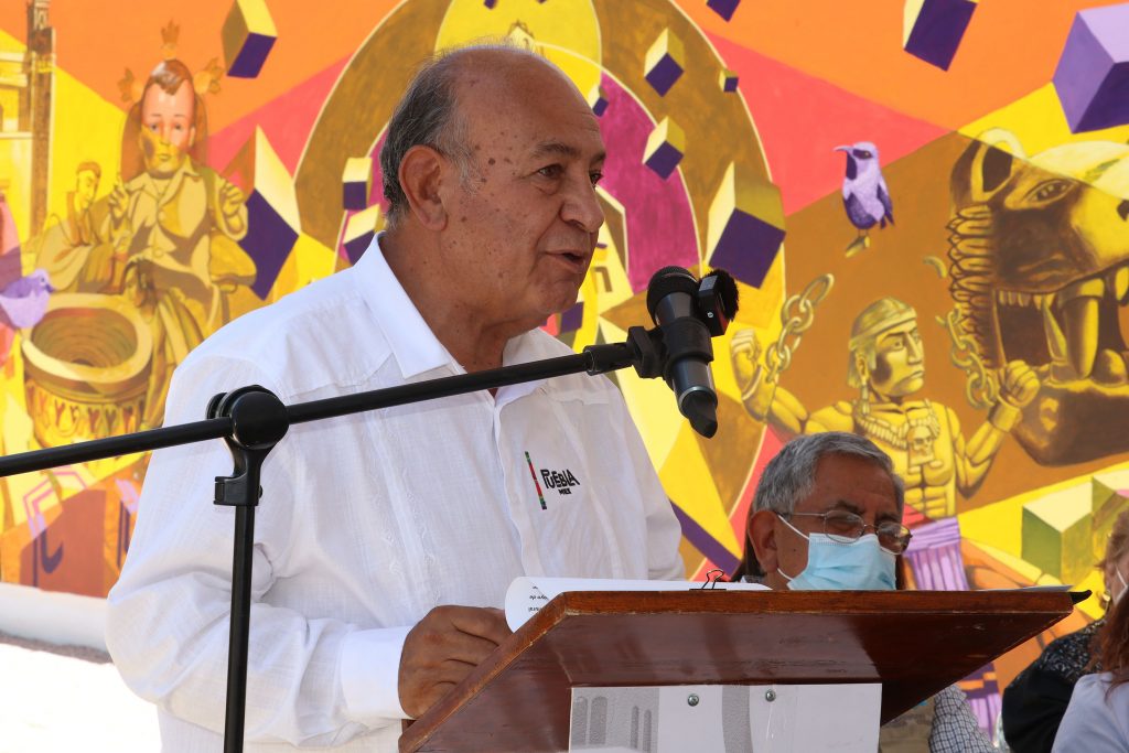 Impulsa Cultura talento de jóvenes poblanos con inauguración de mural en Tepeaca