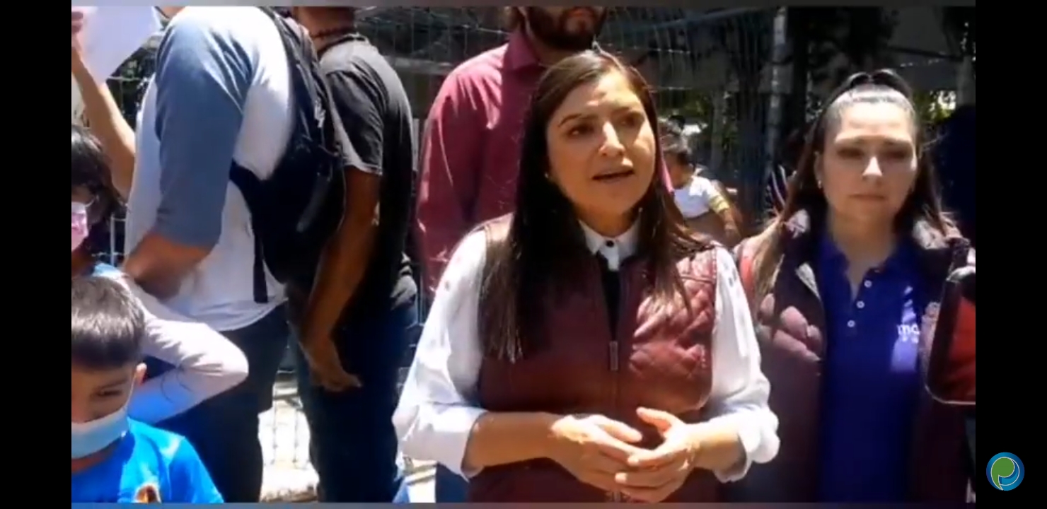 Video desde Puebla: Claudia Rivera en la elección morenista