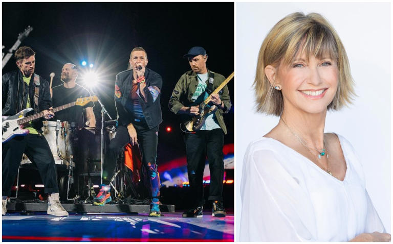 Coldplay rinde homenaje a Olivia Newton al ritmo de ‘Summer Nights’ en concierto