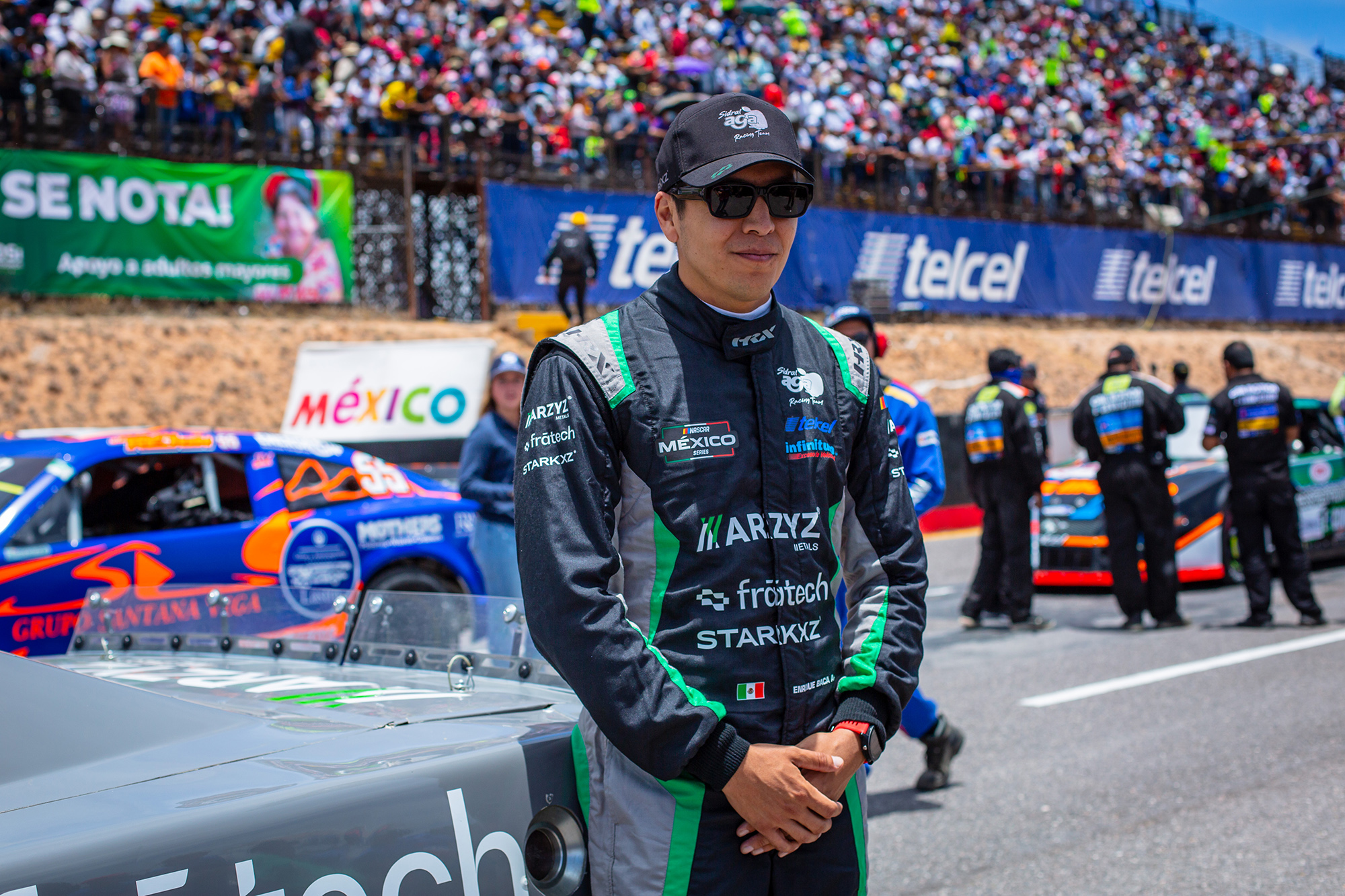 En casa, Enrique Baca y la Escudería Marzal Arzyz-Fratech-Starkxz inician segunda parte de NASCAR México 2022