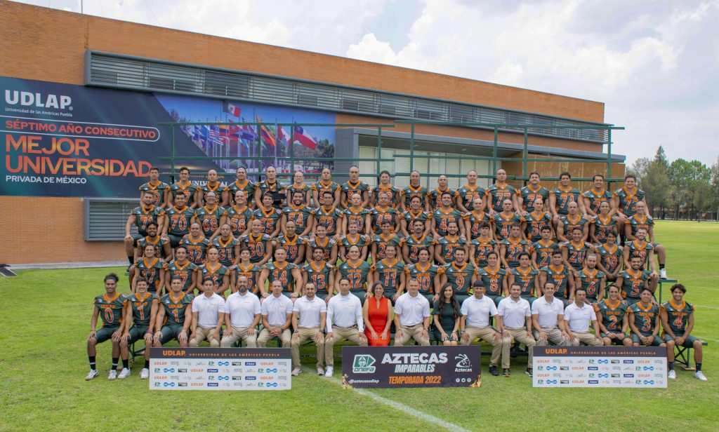 Los Aztecas UDLAP, entre los 14 Grandes de la ONEFA de esta temporada 2022