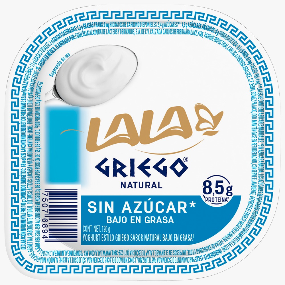 Grupo Lala crece la familia de yoghurt con la llegada de Lala Griego® Natural Sin Azúcar