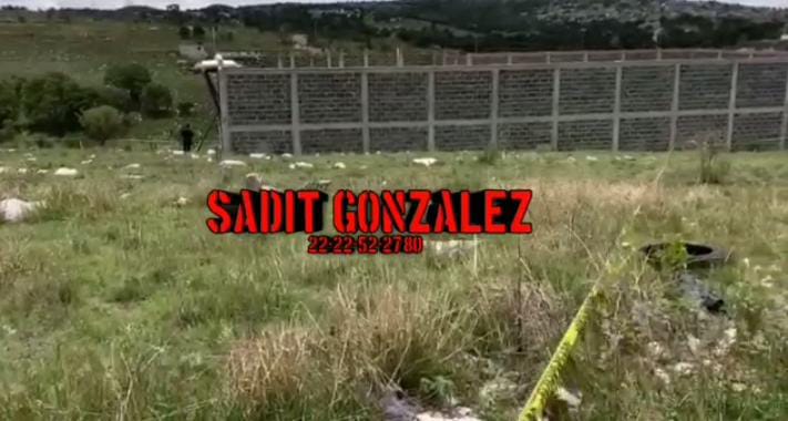 Video desde Puebla: Cadáver de hombre con signos de violencia en Lomas de San Miguel
