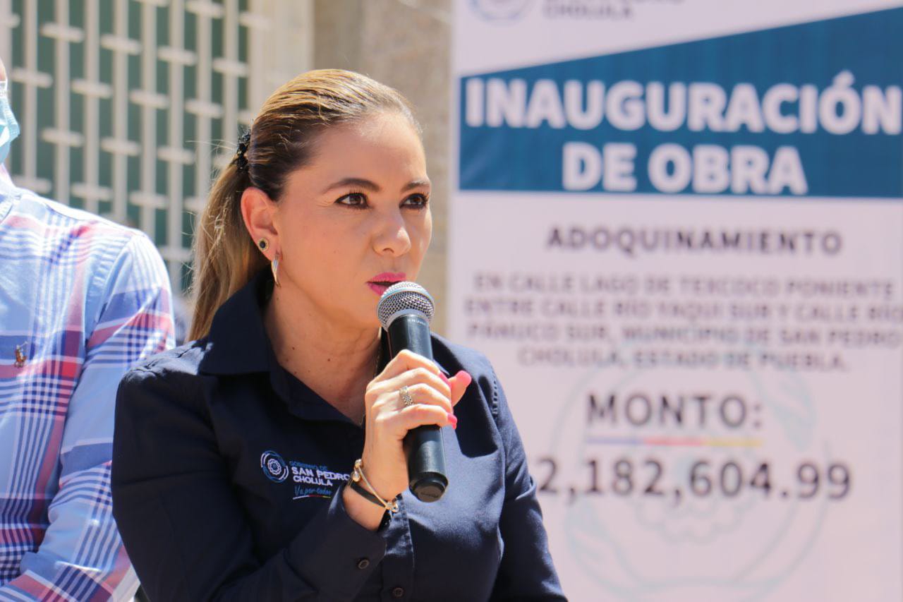 En San Pedro Cholula sí se cumplen los compromisos con la gente: Paola Angon