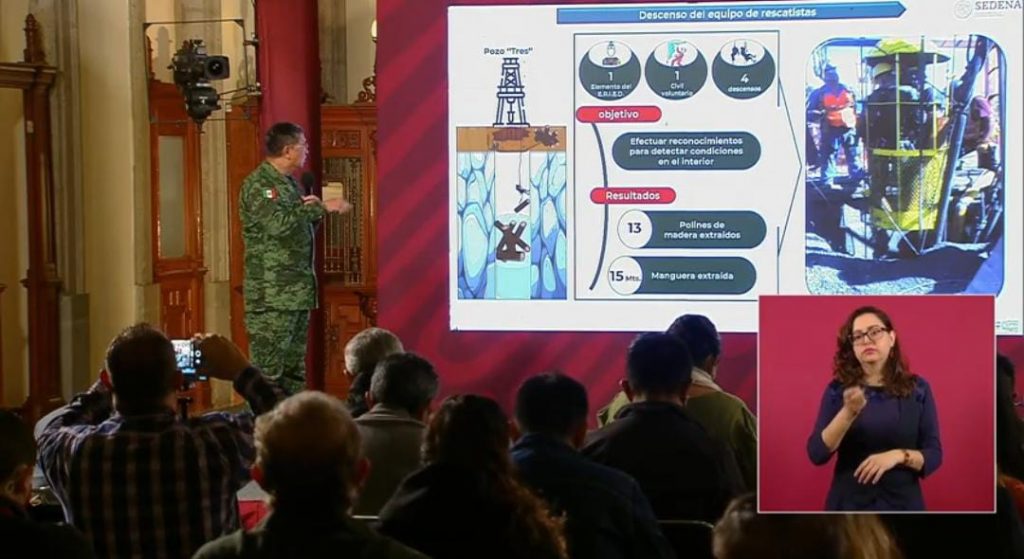 Se espera este día sacar a los 10 trabajadores atrapados en una mina de Coahuila: Protección Civil