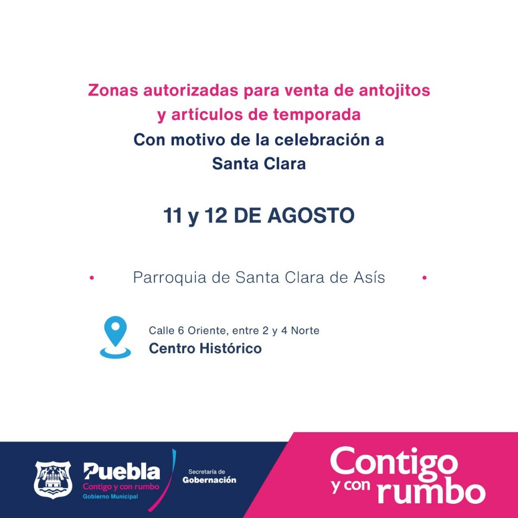 Hoy y mañana se festejará a Santa Clara en Puebla capital