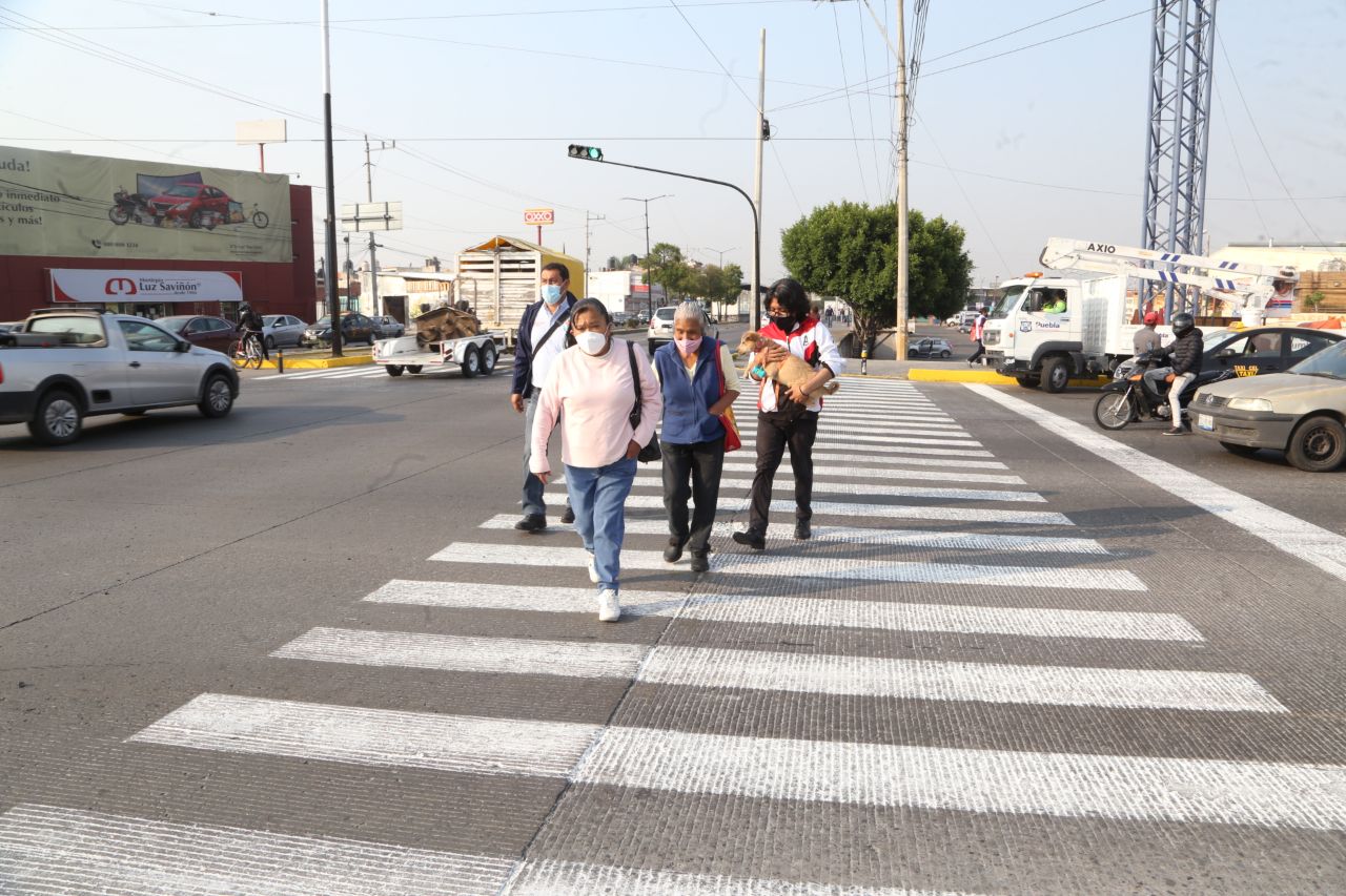Se rehabilitan vialidades para seguridad de peatones: Ayuntamiento de Puebla