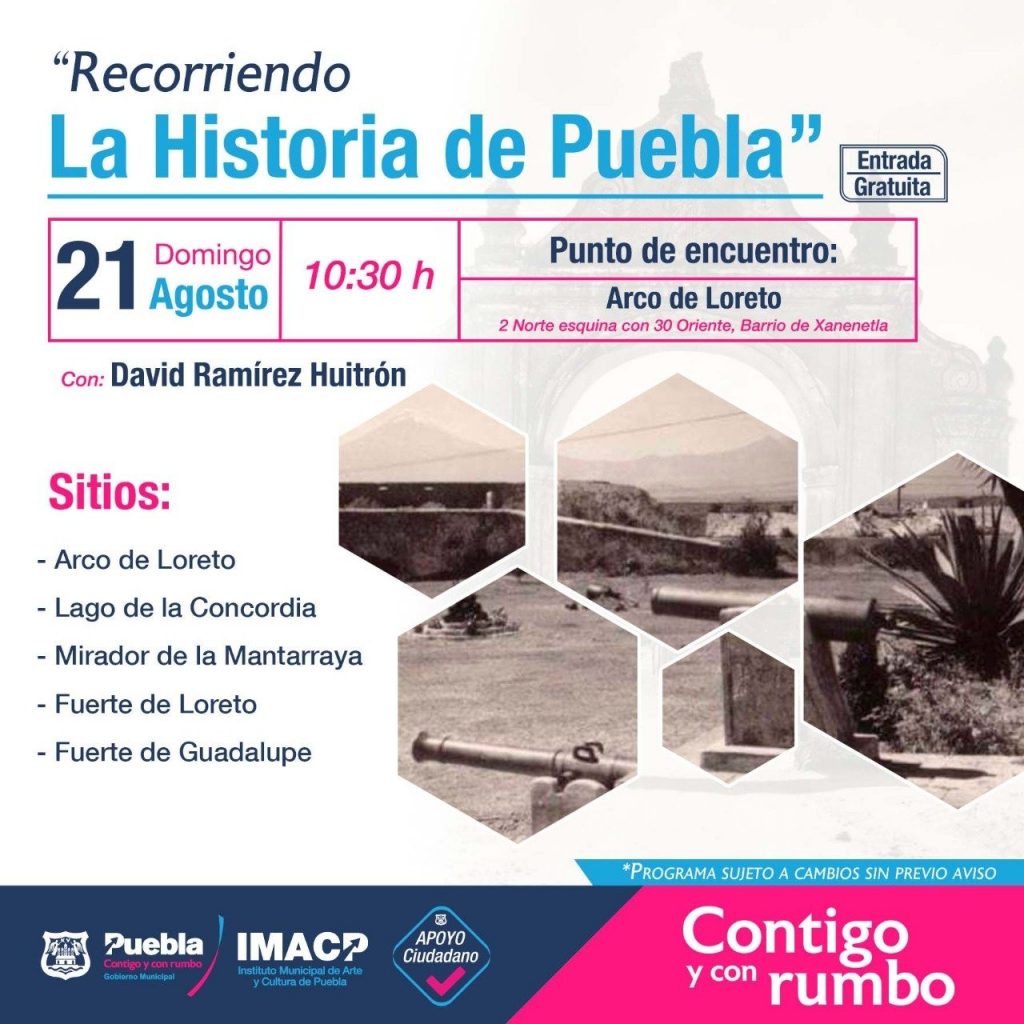 IMACP realiza recorridos por los sitios históricos de Puebla capital