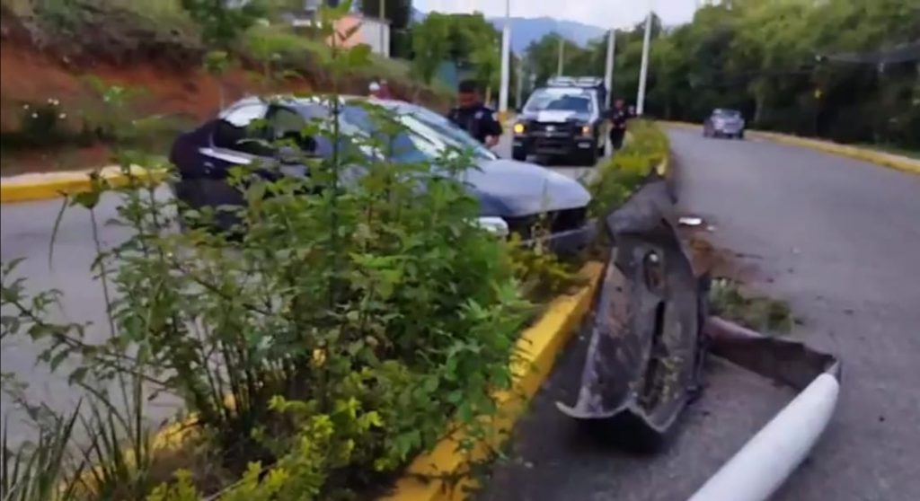 Desde Huauchinango: Se registra accidente sobre Bulevar Bicentenario; un lesionado