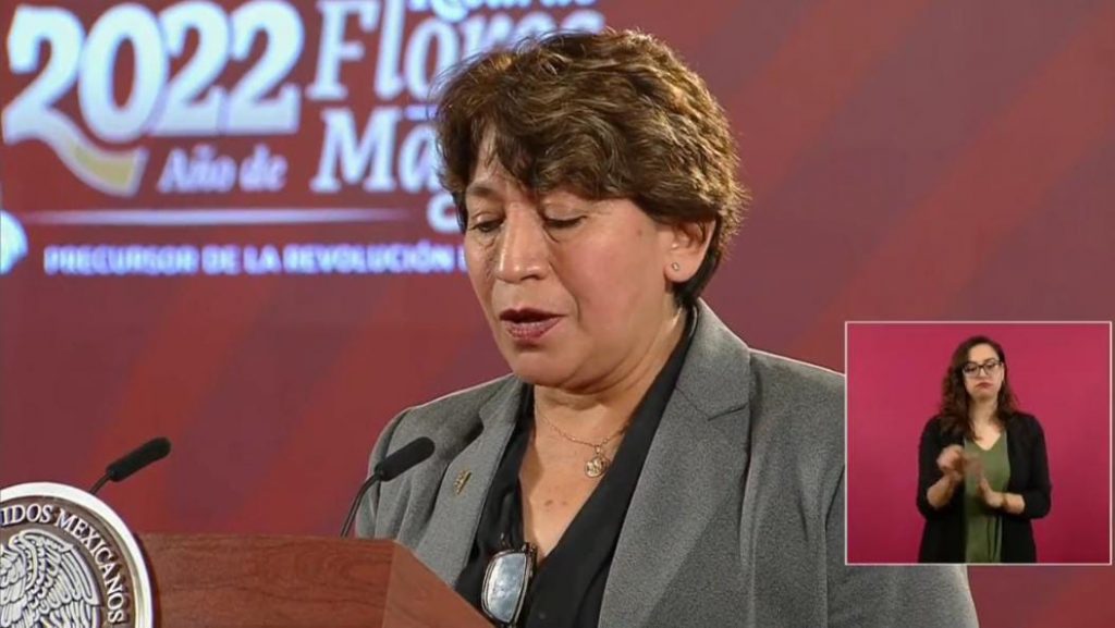Delfina Gómez se despide de la SEP federal en la mañanera