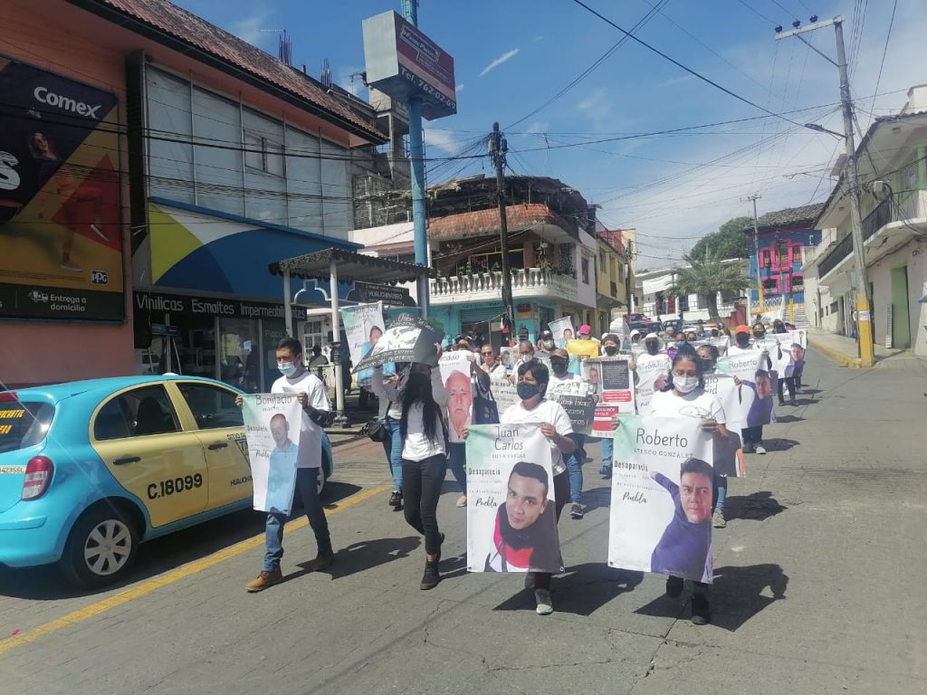 Protestan por desaparecidos en Huauchinango