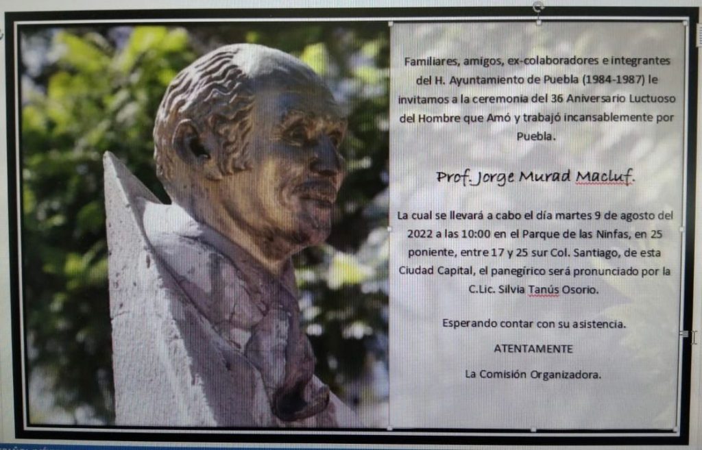 Homenaje luctuoso de Jorge Murad