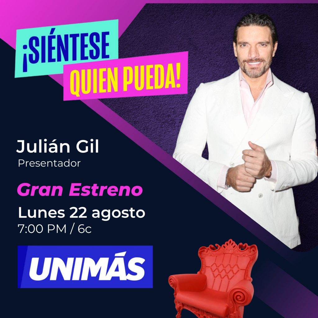 “Siéntese Quien Pueda” es el nuevo programa de televisión conducido por Julián Gil