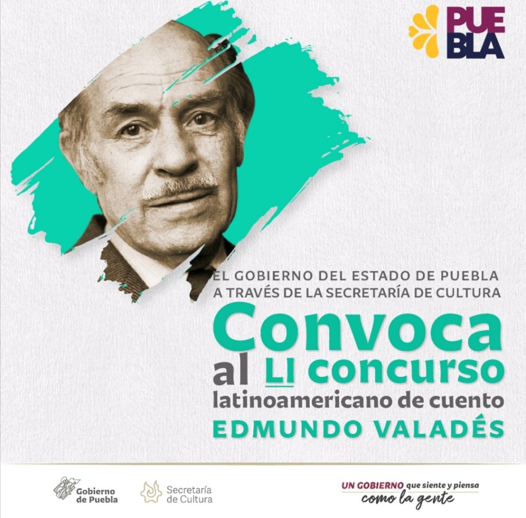 Convoca gobierno de Puebla al “Concurso Latinoamericano de Cuento Edmundo Valadés”