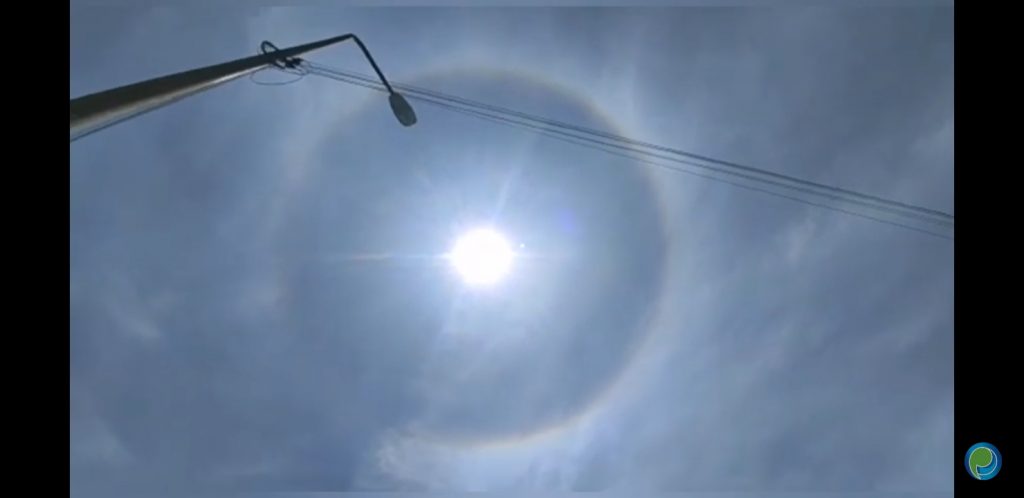 Video desde Puebla: Halo solar desde la Angelópolis