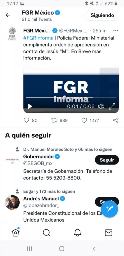 FGR habría detenido a Murillo Karam