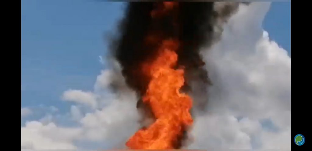 Video desde Puebla: Explota material de Pemex en Amozoc