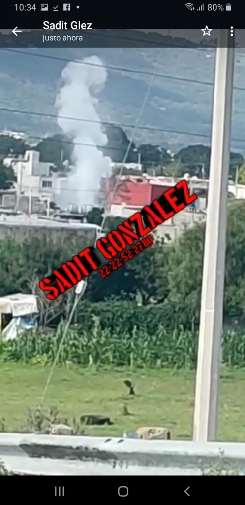 Reportan otra fuga de gas LP en San Jacinto, Amozoc